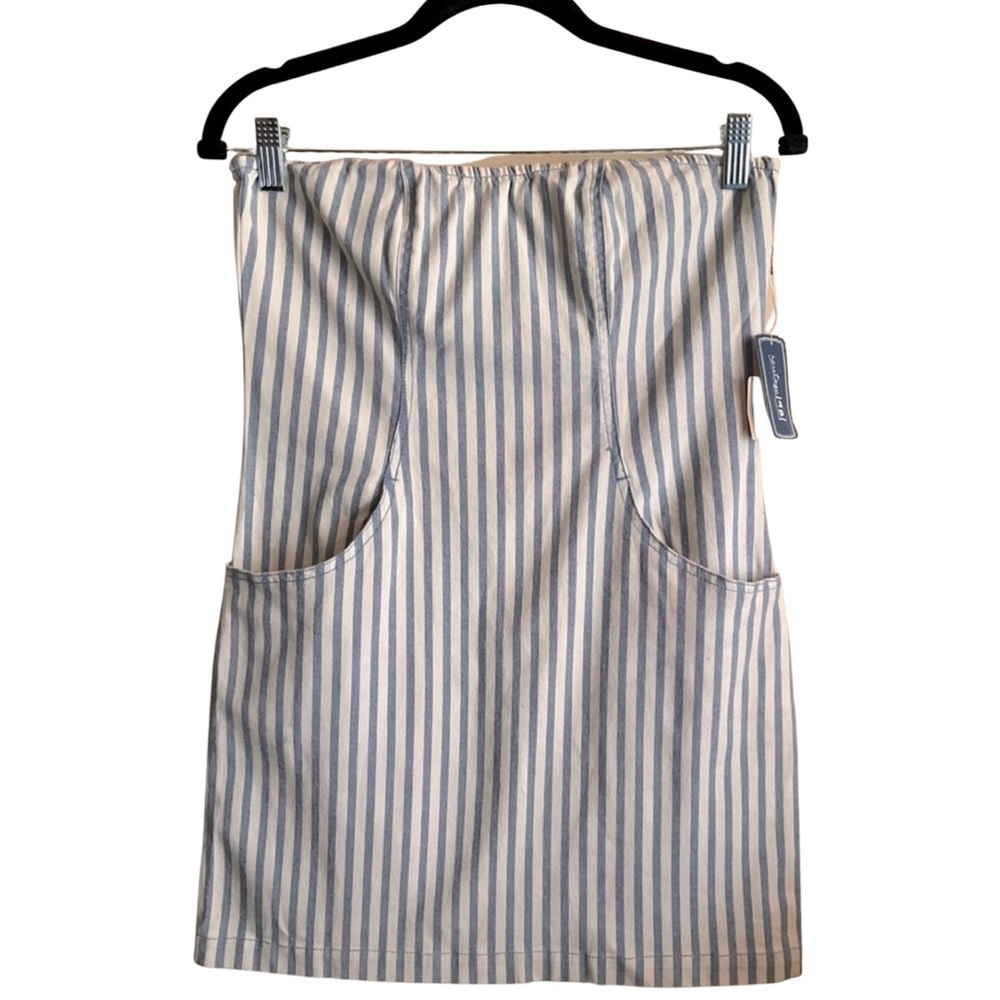 Forever 21: Heritage 1981 - Corset Striped Tube Knee Length Tube Dress (L)